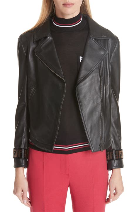 Fendi leather jacket